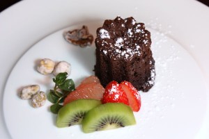 ビターチョコのふわふわケーキ